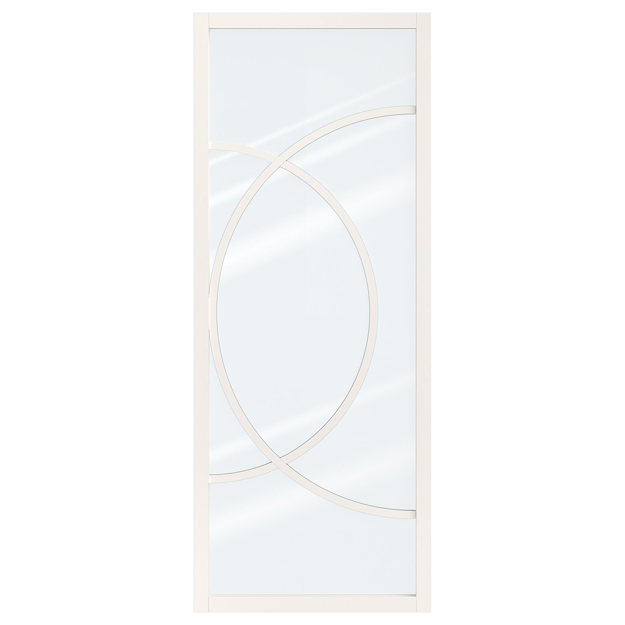 Binnendeur Skantrae SSL 14618 Blank Glas Wit Gelakt